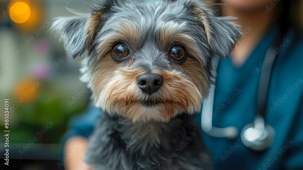 A joyful dog with a wide smile being hugged by its happy owner, capturing a warm and loving moment between pet and human A joyful dog with a wide smile being hugged by its happy owner, capturing a warm and loving moment between pet and human