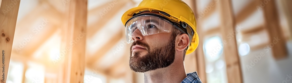 Construction Worker Measuring Wall Angles with Laser Level Inside New Home Precise Tools for Structural Analysis Construction Worker Measuring Wall Angles with Laser Level Inside New Home Precise Tools for Structural Analysis