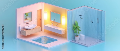 Modern Bathroom Interior Design Model