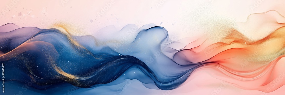 Abstract art background in watercolor style with soft pastel colors and fluid shapes Abstract art background in watercolor style with soft pastel colors and fluid shapes