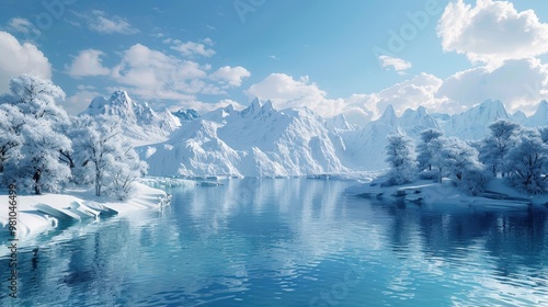 Wallpaper Mural Water bodies like glaciers and ice caps store a significant portion of Earth's freshwater. Torontodigital.ca