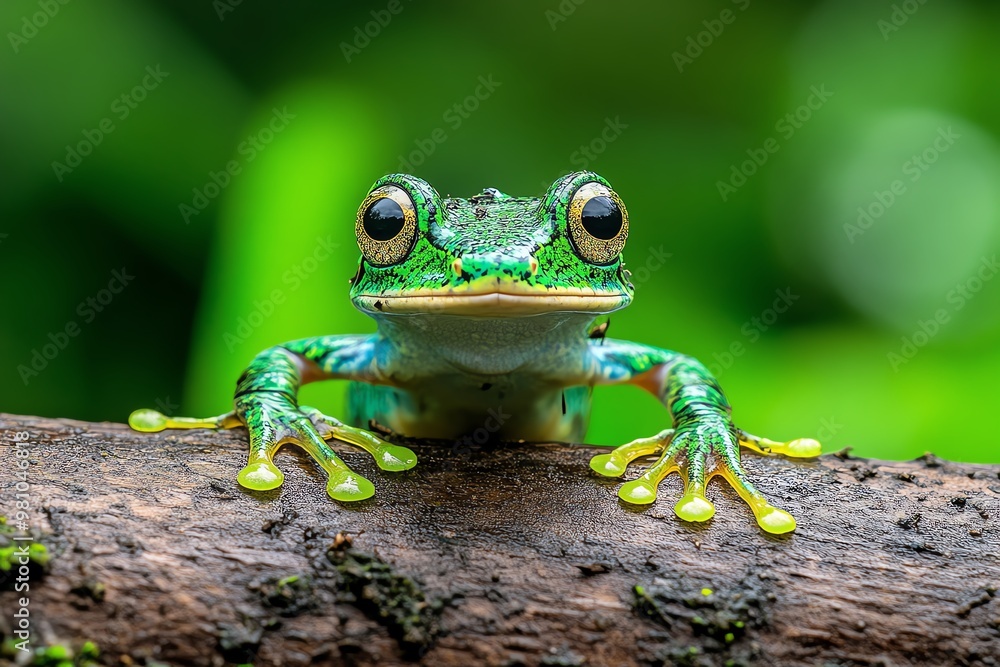 Fototapeta premium Amazon Forest ecosystems thriving with diversity, from the smallest insects to the largest predators