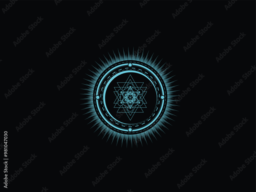 Fototapeta premium sacred geometry, spiritual, mandala, meditation, energy,