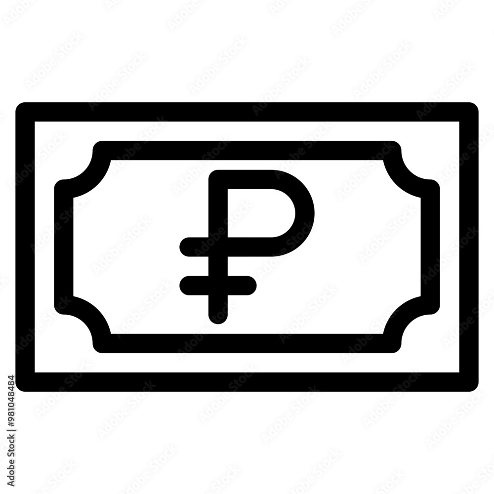 ruble, banknote, country, money, cash Icon ruble, banknote, country, money, cash Icon