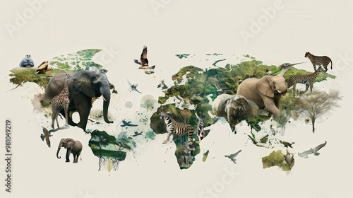 Wildlife conservation efforts across different regions of the globe photo