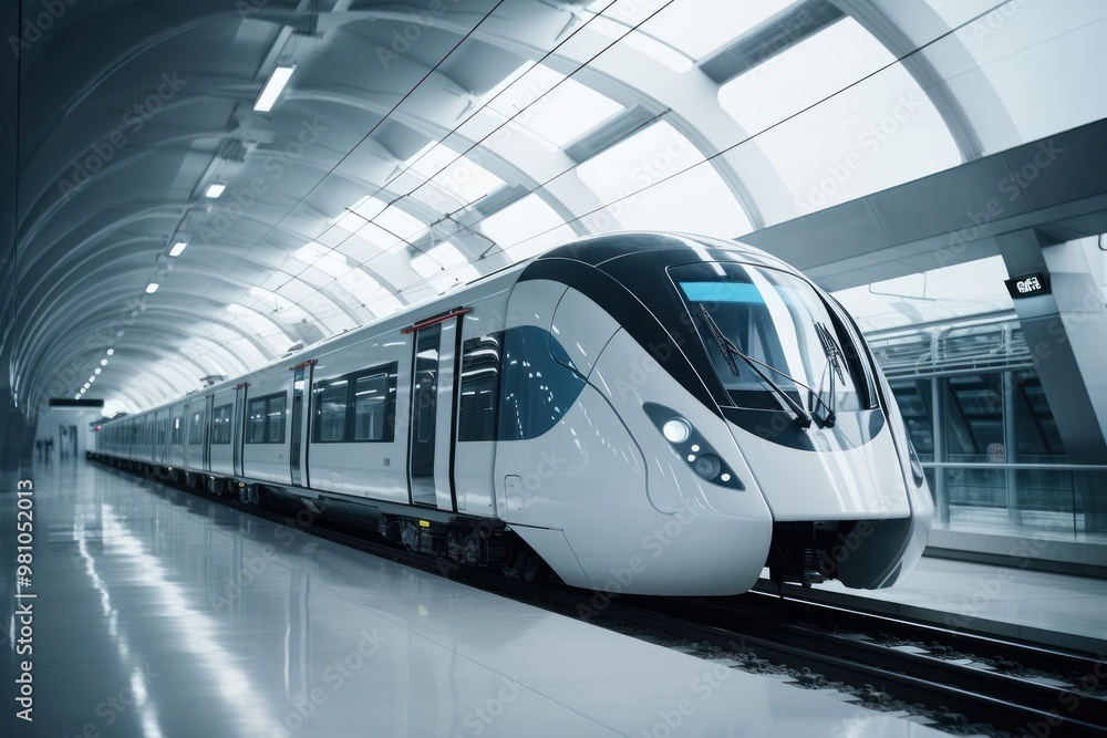 Fototapeta premium Train railway station vehicle.