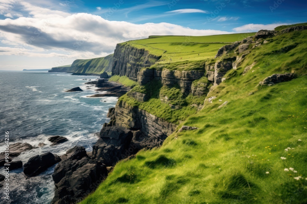 Sea cliffs sea promontory landscape. Sea cliffs sea promontory landscape.