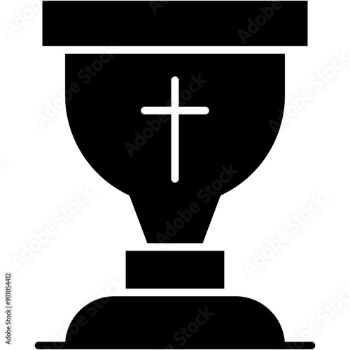 Goblet, mass, Eucharist, church, religion Icon