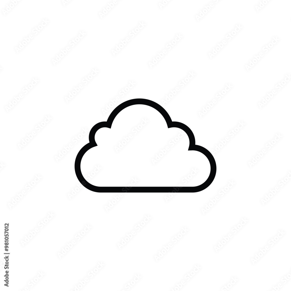 Cloudy weather conditions icon. Weather Forecast Cloudy weather conditions icon. Weather Forecast