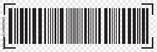 Barcode vector icon. Bar code for web. EPS 10. photo