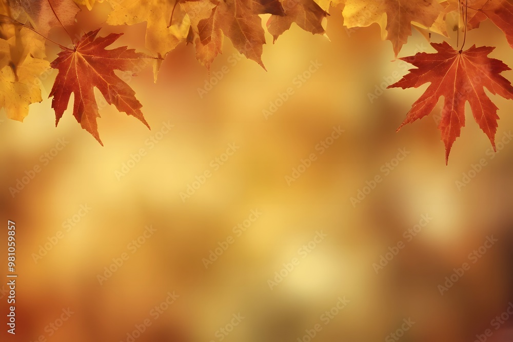 Blurred autumn leaves background Blurred autumn leaves background