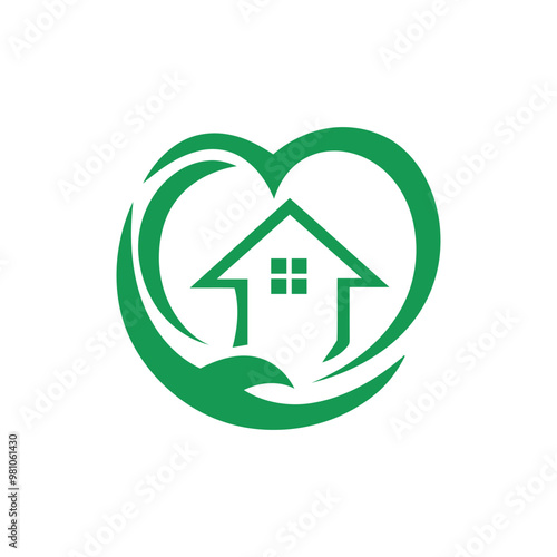 home care logo design vector image