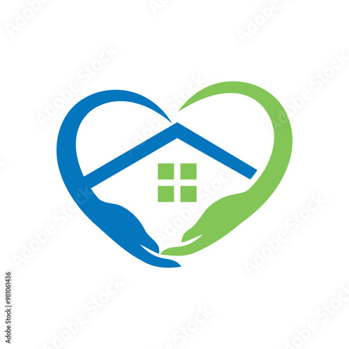 home care vector logo illustration