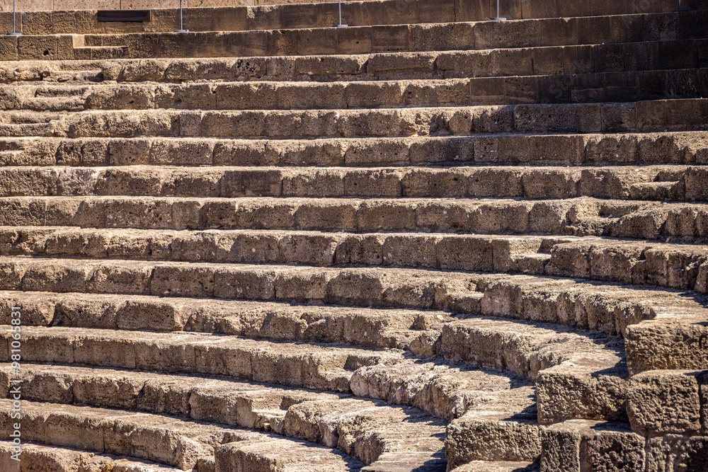 Steps at the Roman Theatre (Teatro Romano de Málaga), Malaga, Spain Steps at the Roman Theatre (Teatro Romano de Málaga), Malaga, Spain