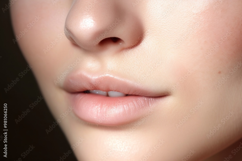 Obraz premium Skin perfection cosmetics hairstyle.