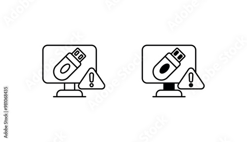 Insider Threat icon design with white background stock illustration