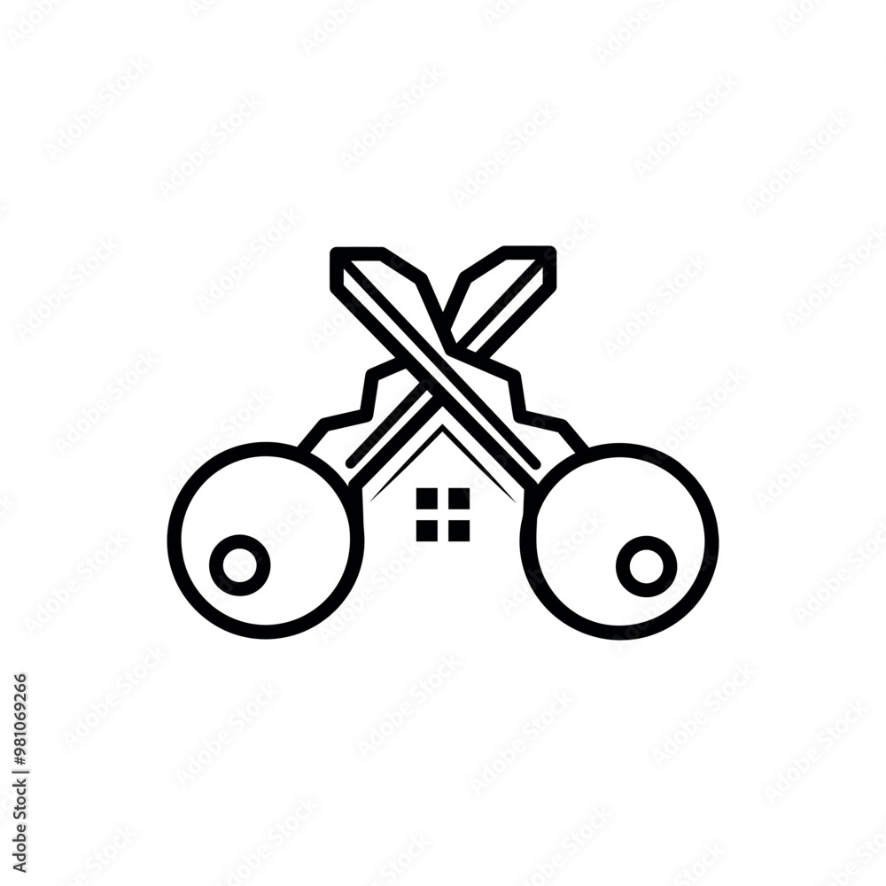 2 key real estate logo vector 2 key real estate logo vector