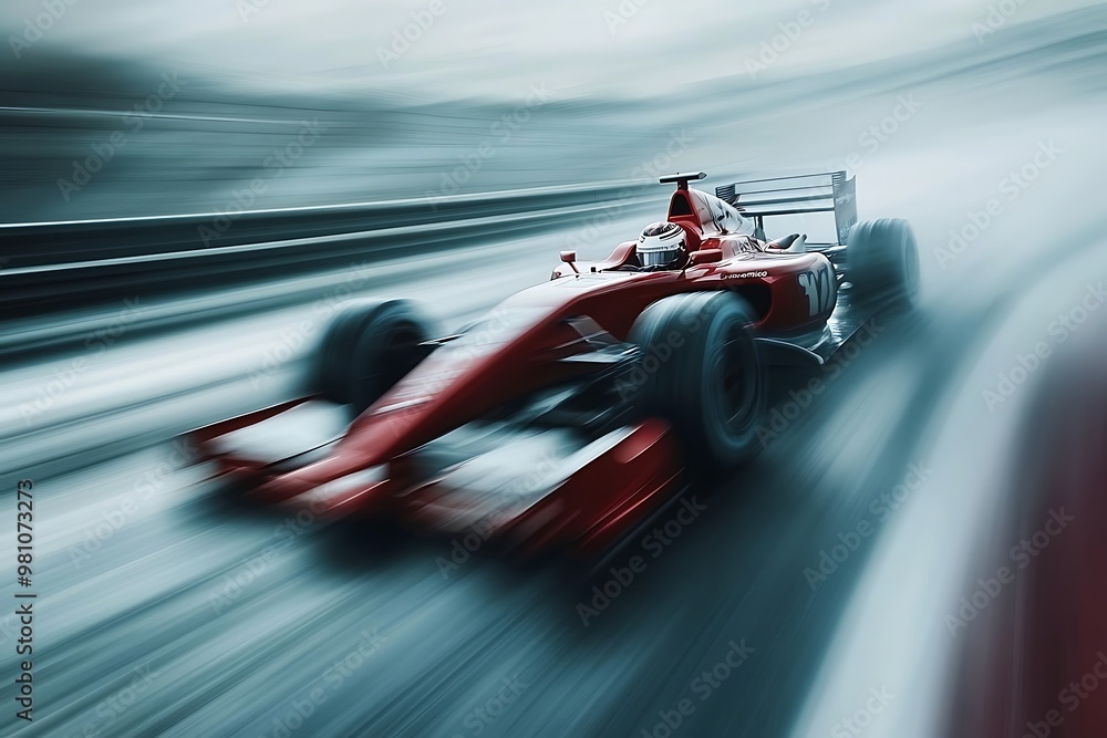 3d rendering of generic race car