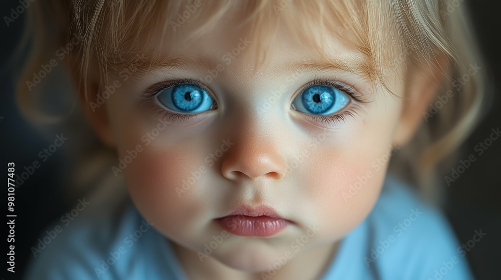 Dramatic close-up portrait of a toddler's expressions showcasing their captivating features and the depth of their emotions Dramatic close-up portrait of a toddler's expressions showcasing their captivating features and the depth of their emotions