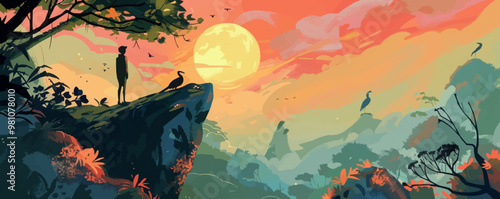 Incorporate illustrative storytelling, using your hand-drawn style vector art to narrate