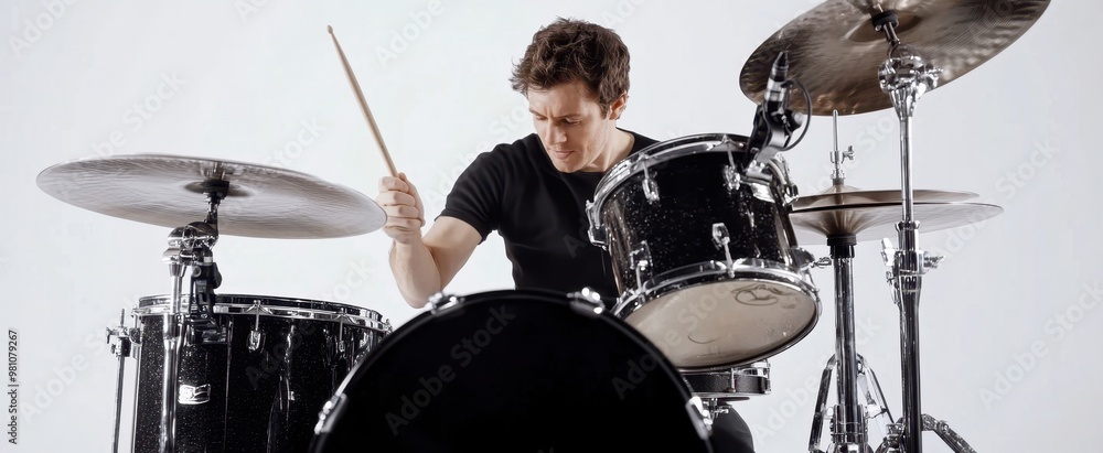 Fototapeta premium The Passionate Drummer