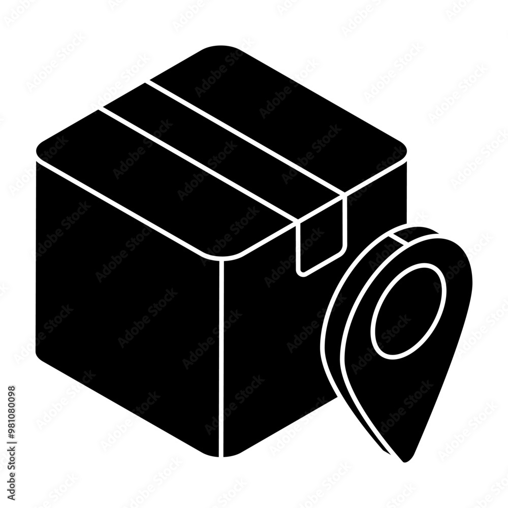 Modern design icon of parcel tracking Modern design icon of parcel tracking