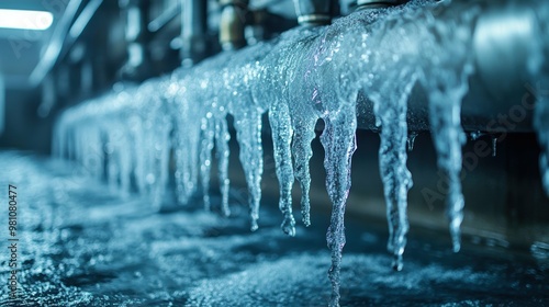 Ice formation on evaporator coils due to low refrigerant levels