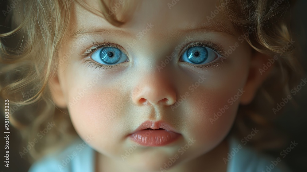 Intense Emotional Close-Up of Captivating Toddler's Expressions Intense Emotional Close-Up of Captivating Toddler's Expressions