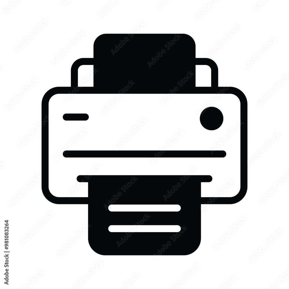 Print documents with this printer icon for efficient and clear output Print documents with this printer icon for efficient and clear output