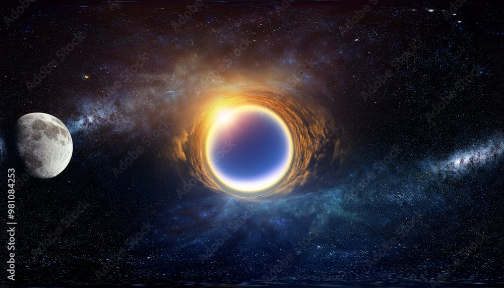 Sun earth and moon, planet with space, earth and sun, earth and moon, 360 moon equirectangular projection moon space background with nebula and stars, environment map, spherical panorama sun and moon Sun earth and moon, planet with space, earth and sun, earth and moon, 360 moon equirectangular projection moon space background with nebula and stars, environment map, spherical panorama sun and moon