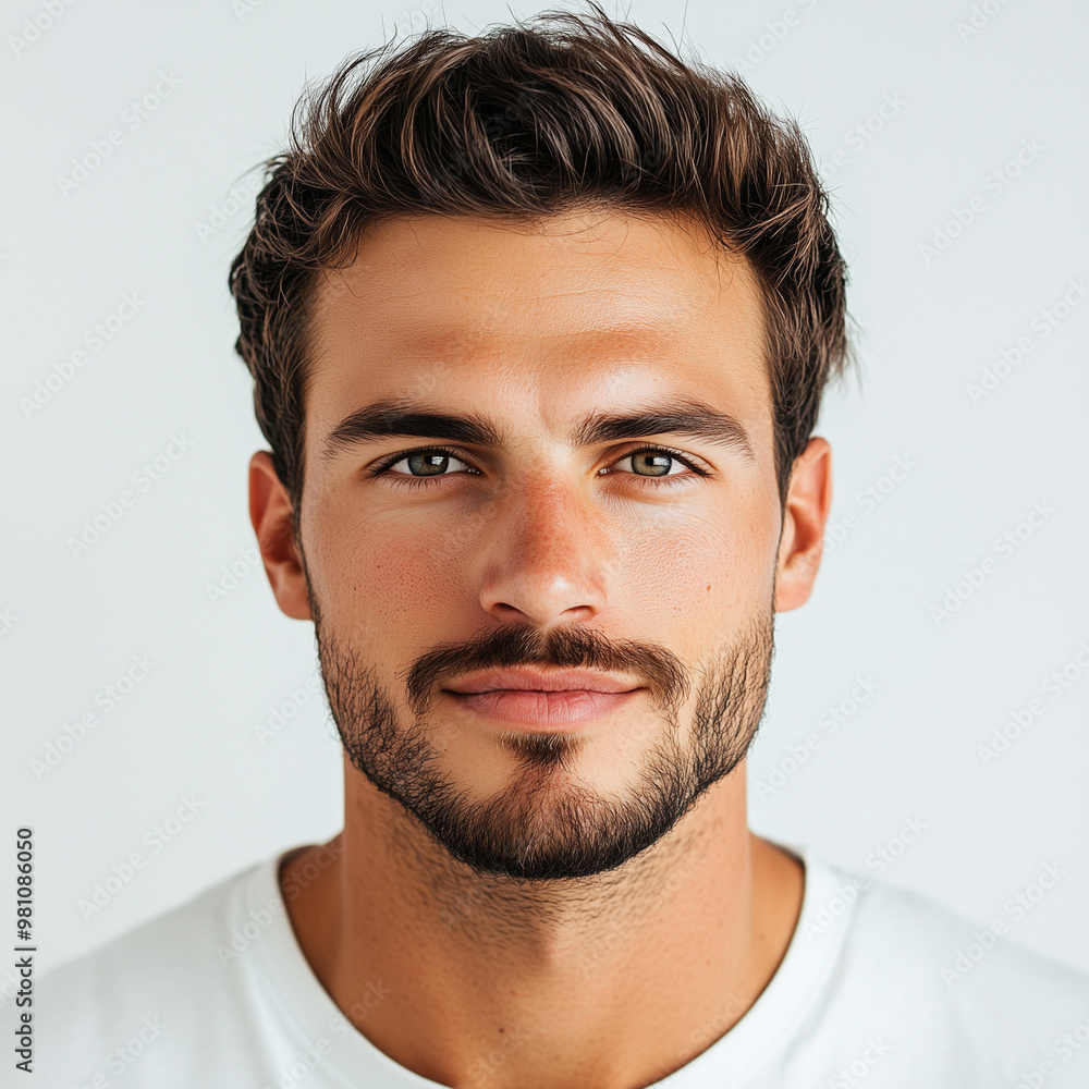 Fototapeta premium Portrait of a man, Front face, Front shot