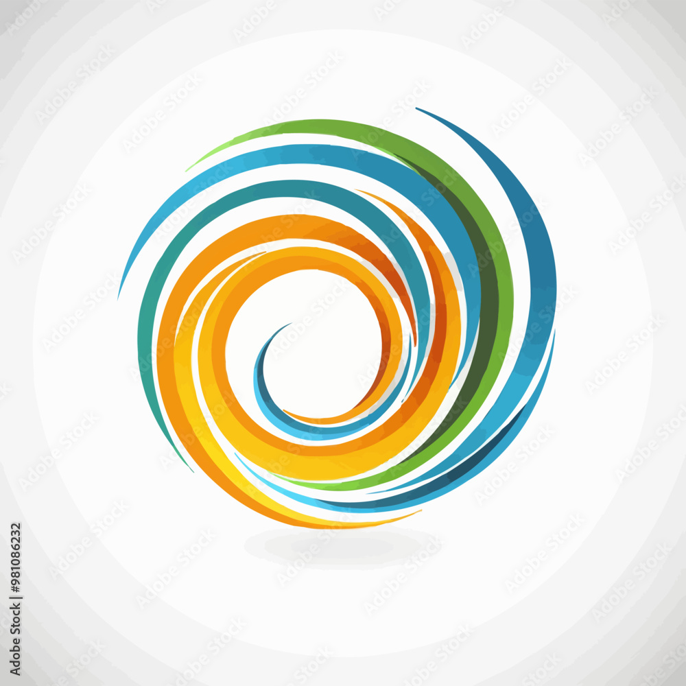 Abstract radial pattern icon flat on white isolated background, vector design. Abstract radial pattern icon flat on white isolated background, vector design.