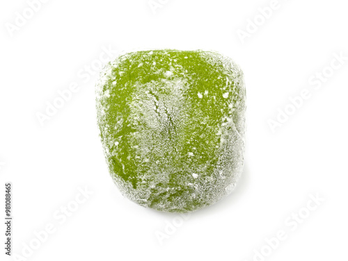 Glutinous rice cake green tea or daifukumochi matcha photo