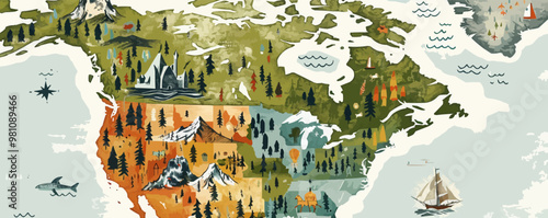 Incorporate hand-drawn maps, adding a personalized touch to geographical illustrations that are both informative and visually appealing.