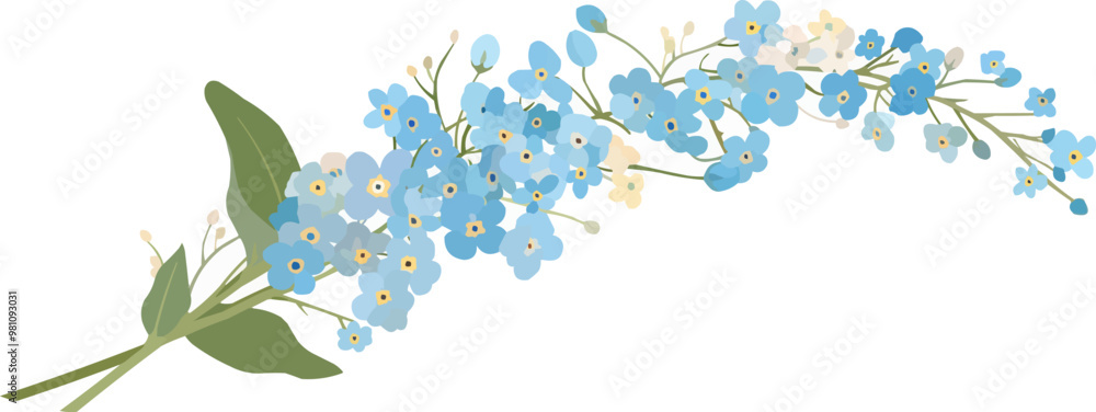Fotografie Botanical frame featuring wildflowers and daisies
