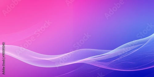 Abstract purple and pink background with white waves.