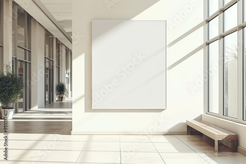 Wall sign board building architecture indoors.