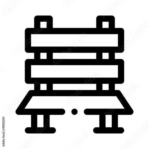 Bench line icon