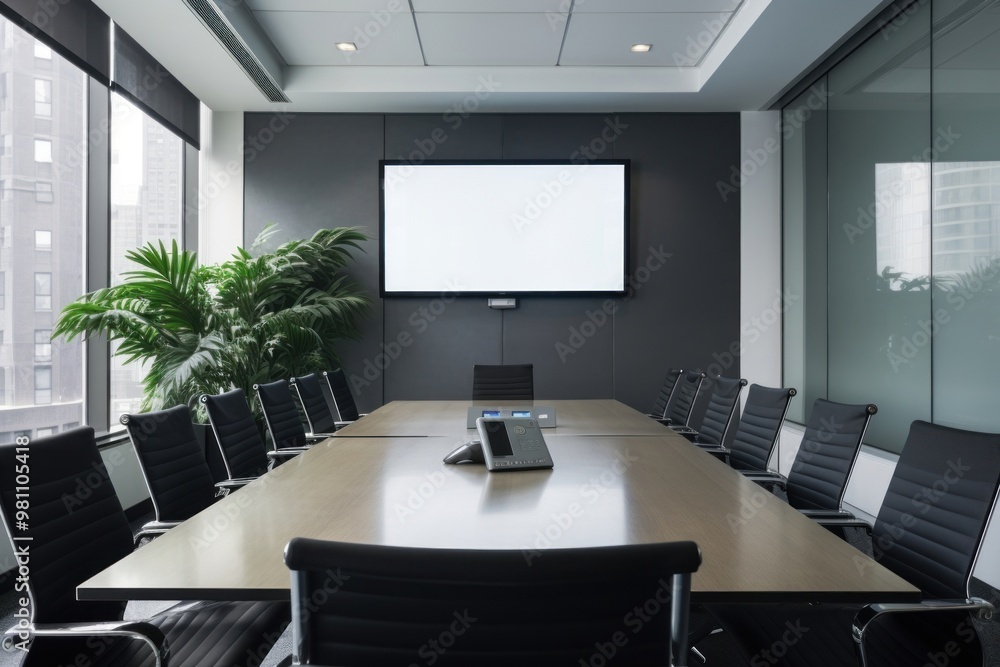 Blank tv screen office room furniture. Blank tv screen office room furniture.