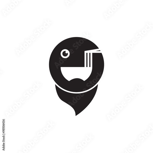 Free Download funny ramen icon logo design simple - GFXLoad