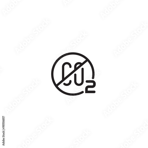 CO gas cloud icon vector, filled flat sign, solid pictogram isolated on white. Carbon monoxide formula symbol, logo illustration. Editable icon. 