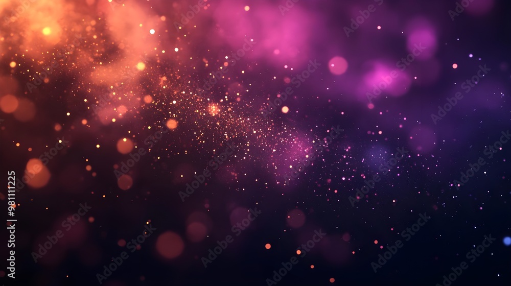 Abstract Purple and Orange Bokeh Background Abstract Purple and Orange Bokeh Background