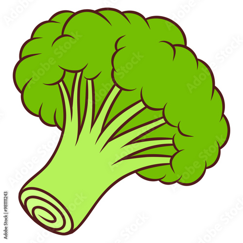broccoli cartoon illustration