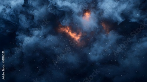 Wallpaper Mural Abstract Smoke & Stars Night Sky Background Torontodigital.ca