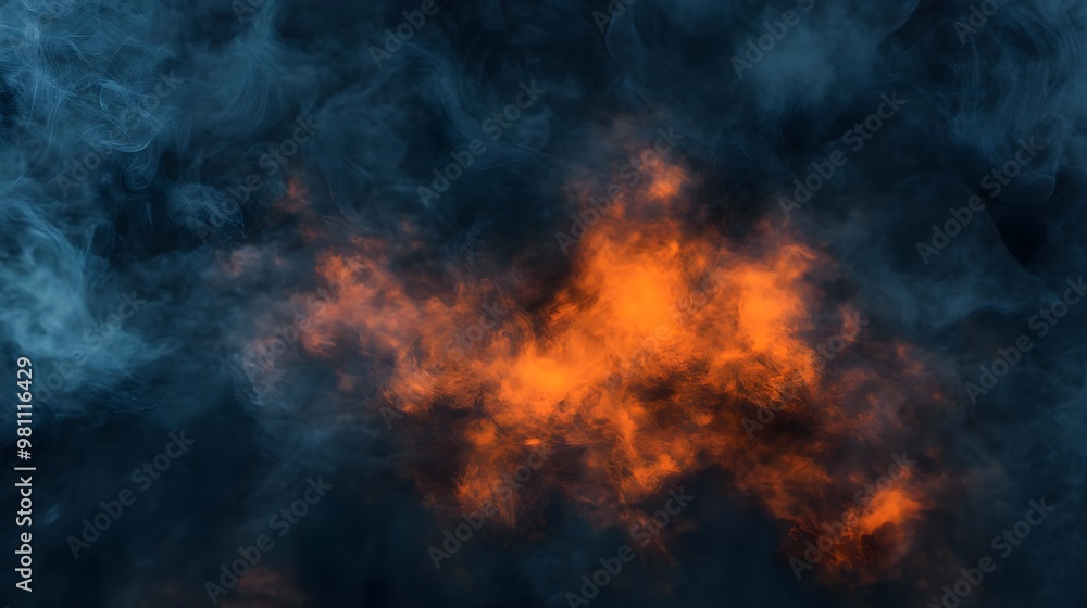 Abstract Smoke and Fire Background Abstract Smoke and Fire Background