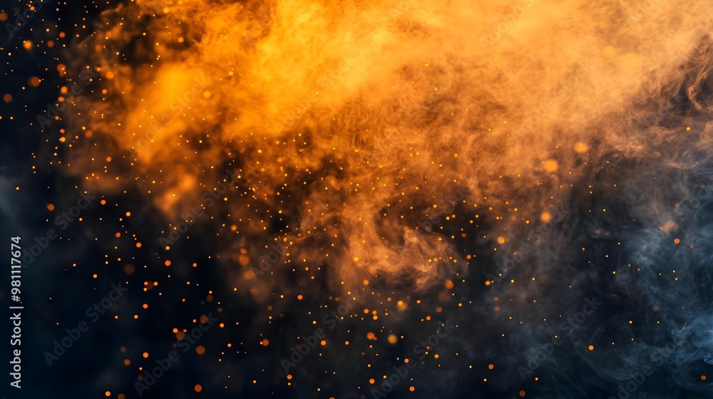 Abstract Smoke and Sparks Background Abstract Smoke and Sparks Background