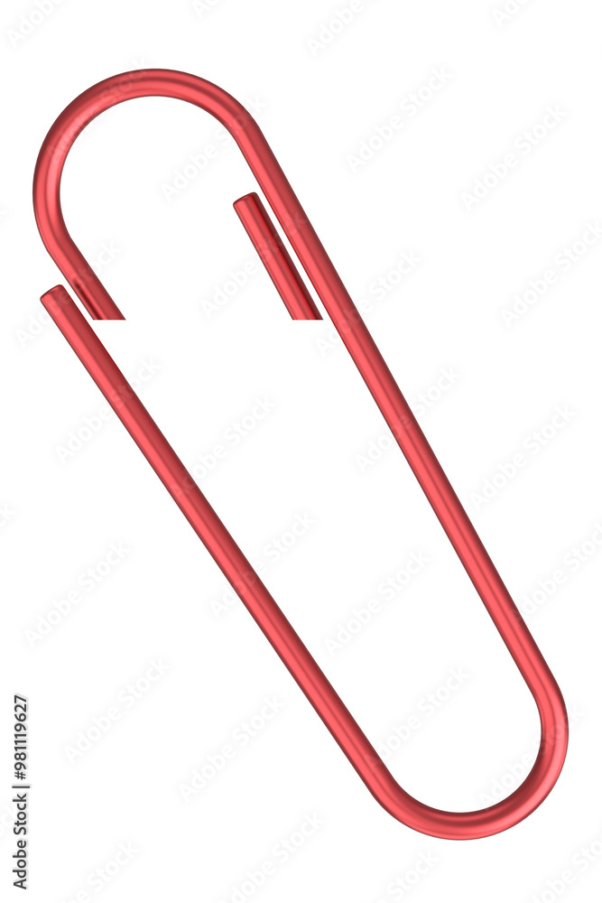 3D illustration of Paper Clip.