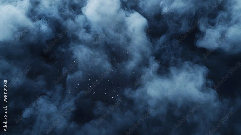 Dark Blue Smoke Clouds Abstract Background Dark Blue Smoke Clouds Abstract Background