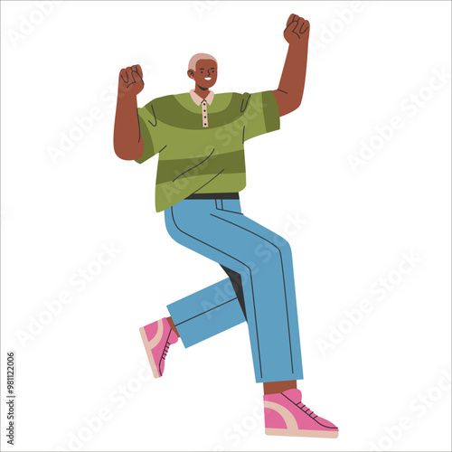 Young Businessman. Flat Vector Illustration