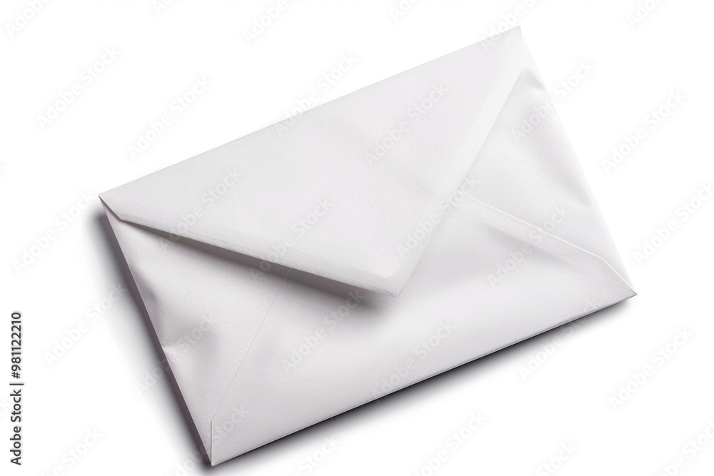 A single open white envelope sitting on a white surface A single open white envelope sitting on a white surface